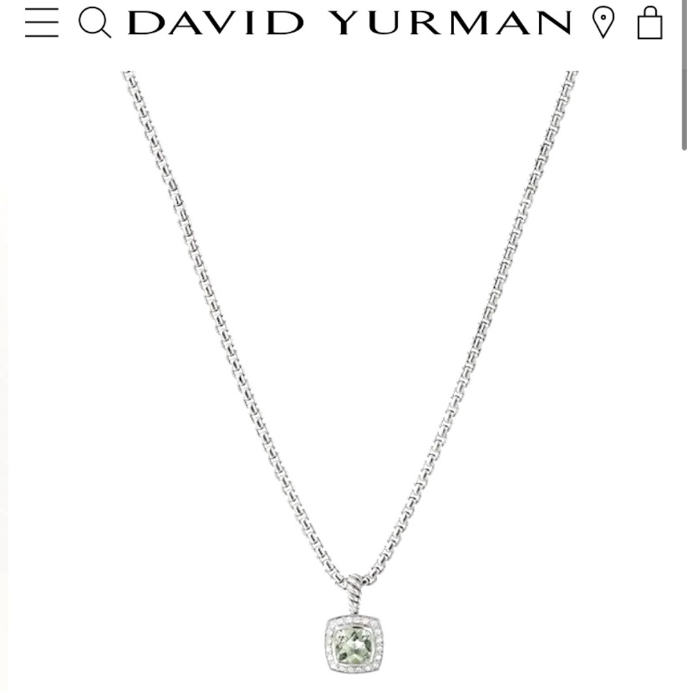 David Yurman Petite Albion necklace prasiolite